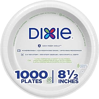 Dixie 8.5 Inch Medium-Weight Paper Plates By GP PRO
