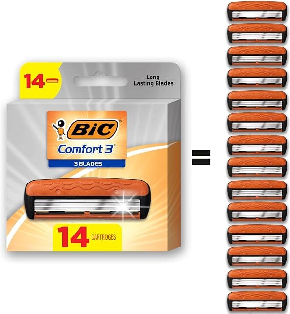 BIC Comfort 3 Refillable Refill Razor Cartridges