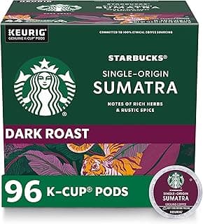 K-Cup Coffee Pods, Dark Roast Coffee, Sumatra for Keurig…