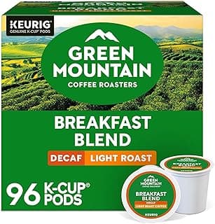 Green Mountain Coffee Breakfast Blend Decaf Keurig…