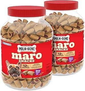 Milk-Bone MaroSnacks Bacon Flavor Small Dog Treats With Bone…