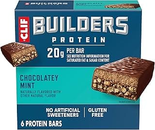CLIF BUILDERS Protein Bars - Chocolate Mint Flavor - 20g Plant…