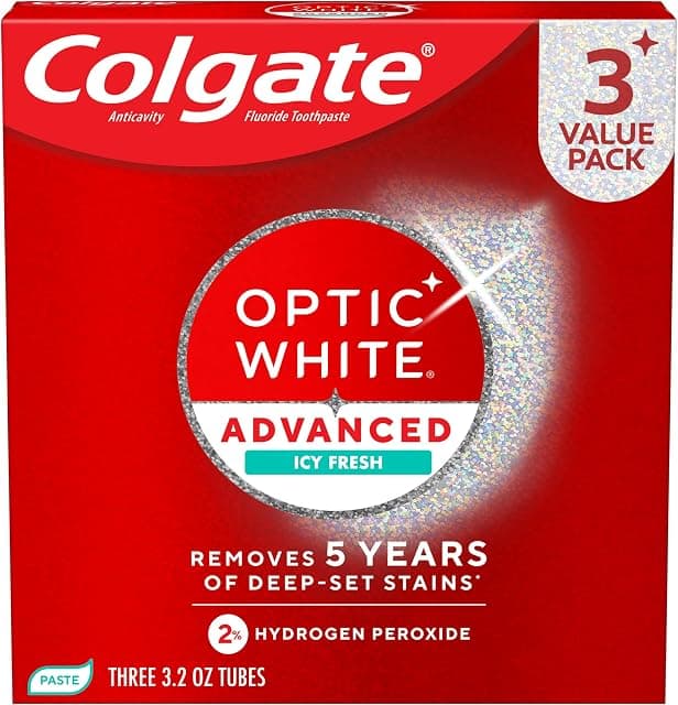 Colgate Optic White Advanced Hydrogen Peroxide Toothpaste Pack