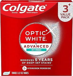 Colgate Optic White Advanced Hydrogen Peroxide Toothpaste Pack