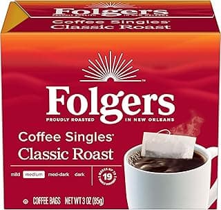 Folgers Coffee Singles Classic Roast Medium Roast Coffee