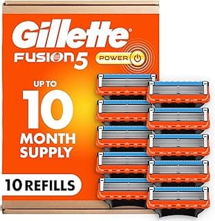 Gillette Fusion5 Power 5-Blade Razor Blade Refills for Men…