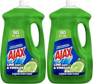 Ajax Dish Soap, Liquid, Vinegar and Lime | 90 oz Bottle | Pack…
