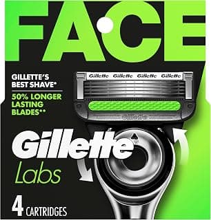 Gillette Labs Razor Blade Shaving Refills for Men, 4 count
