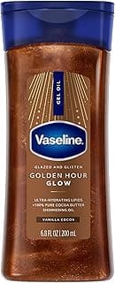 Vaseline Glazed and Glisten Golden Hour Body Gel Oil Glow…