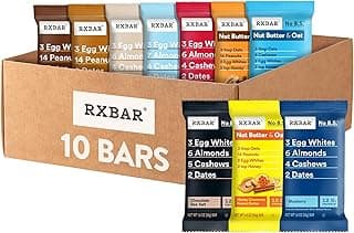 RXBAR Protein Bars, 12g Protein, Gluten Free Snacks, 10-Flavor…