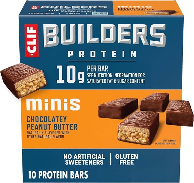 CLIF BUILDERS Minis Protein Bars - Chocolatey Peanut Butter…