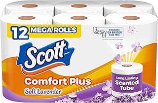 Scott ComfortPlus Toilet Paper with Soft Lavender Scented Tube
