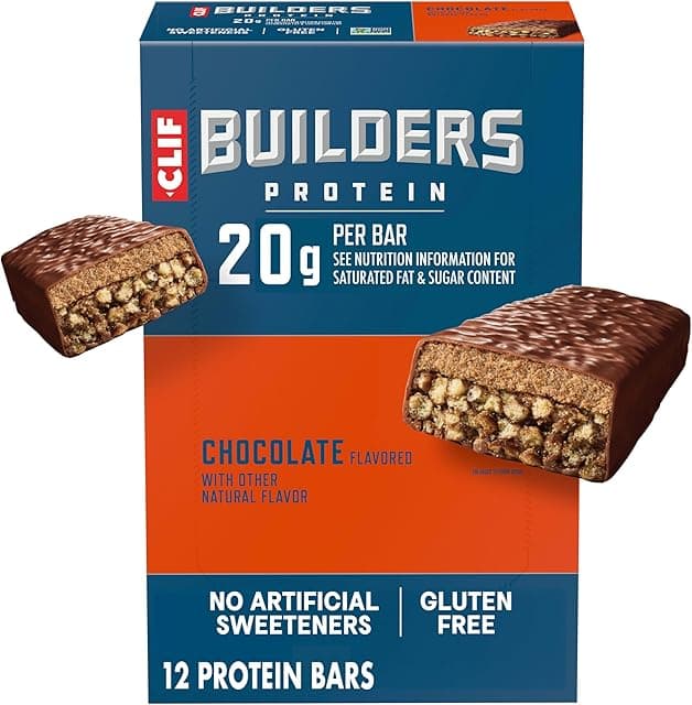 CLIF BUILDERS Protein Bars - Chocolate Flavor - 20g Plant…