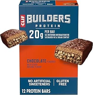CLIF BUILDERS Protein Bars - Chocolate Flavor - 20g Plant…