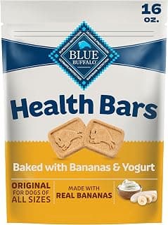 Blue Buffalo Health Bars Bananas & Yogurt Crunchy Dog Biscuits