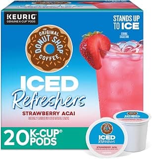 Iced Refreshers, Strawberry Açaí Flavor, Keurig Single Serve…