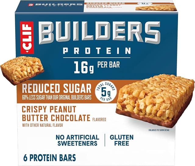 CLIF BUILDERS Protein Bars - Crispy Peanut Butter Chocolate…