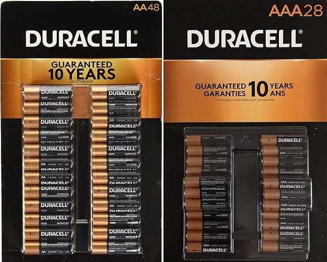 Duracell CopperTop Alkaline Batteries Variety Pack - 48 AA…