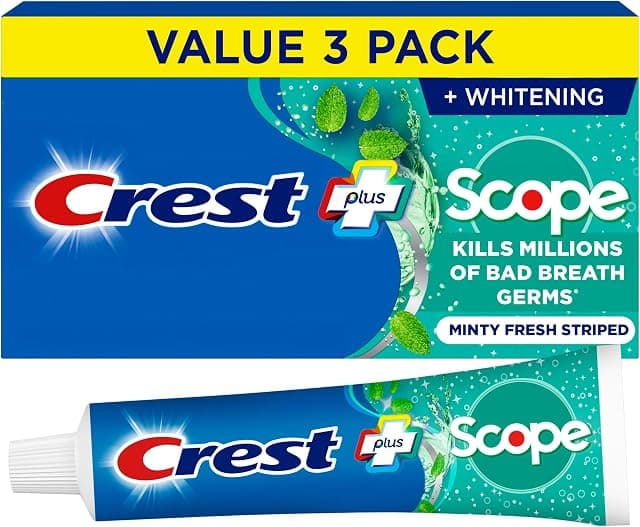 Crest + Scope Whitening Toothpaste - Pack of 3