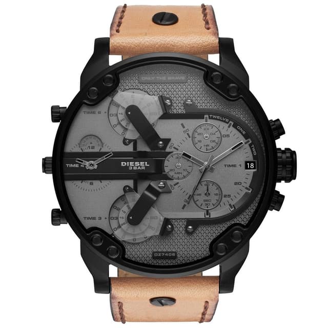 Diesel DZ7406 Mr. Daddy 2.0 Chronograph Brown Leather Men's…