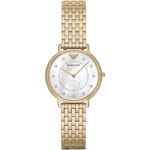 Emporio Armani AR11007 Two-Hand Gold-Tone Ladies Watch