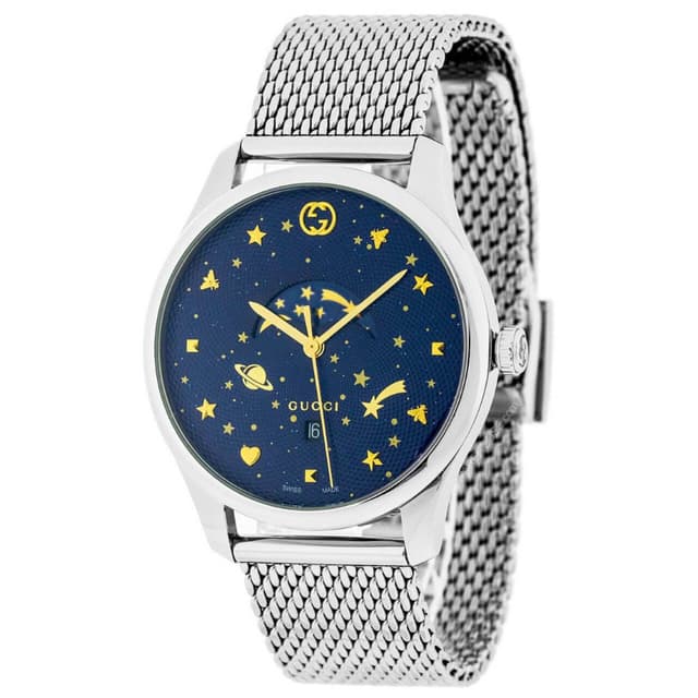 Gucci YA126328 G-Timeless Blue Dial Men's Watch