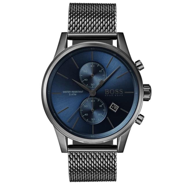 Hugo Boss 1513677 Jet Quartz Grey IP and Mesh Bracelet Casual…