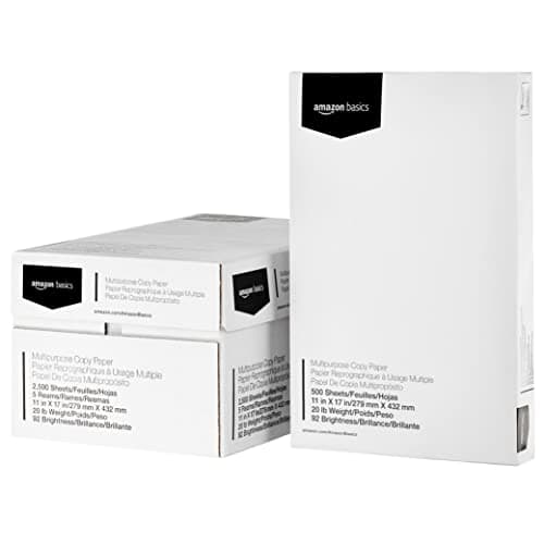 Amazon Basics Multipurpose Copy Printer Paper, 20 lb