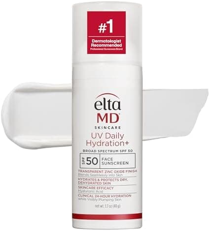 EltaMD UV Daily Hydration+ Untinted Face Sunscreen, SPF 50
