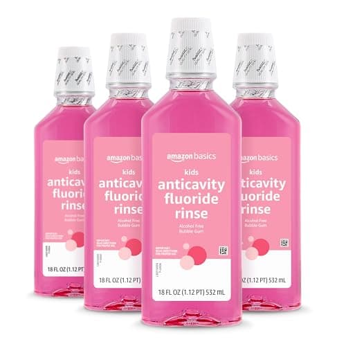 Amazon Basics Kids Mouthwash with Fluoride, Anticavity