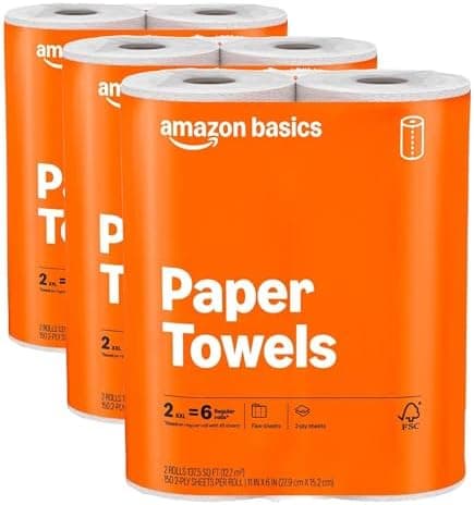 Amazon Basics 2-Ply Flex-Sheets Paper Towels