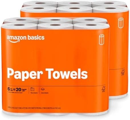 Amazon Basics 2-Ply Flex-Sheets Paper Towels