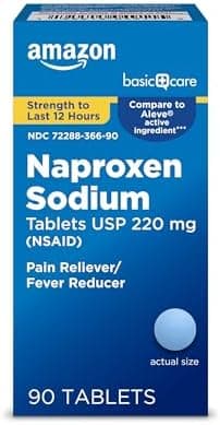 Amazon Basic Care Naproxen Sodium Caplets 220 mg