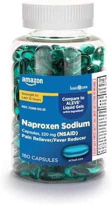 Amazon Basic Care Naproxen Sodium 220 mg Liquid Gels