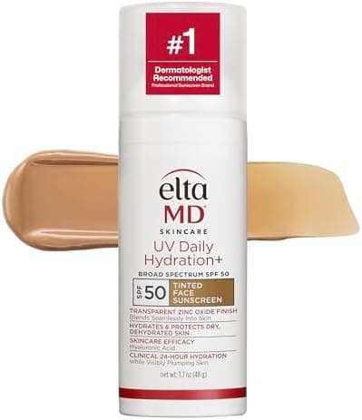 EltaMD UV Daily Hydration+ Tinted Face Sunscreen, SPF 50