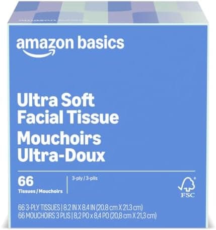 Amazon Basics Ultra 3-Ply Facial Tissue