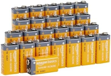 Amazon Basics 24-Pack 9V Alkaline Batter…, Electronics & Audio