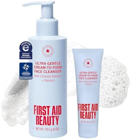 First Aid Beauty Ultra Gentle Cream-to-Foam Facial Cleanser