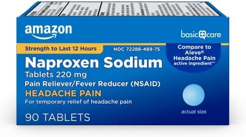 Amazon Basic Care Naproxen Sodium Tablets 220 mg