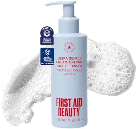 First Aid Beauty Ultra Gentle Cream-to-Foam Facial Cleanser