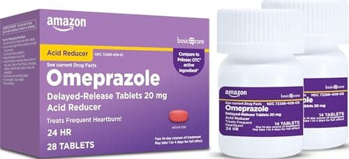 Amazon Basic Care Omeprazole Delayed Release Ta…, Acid Reducer