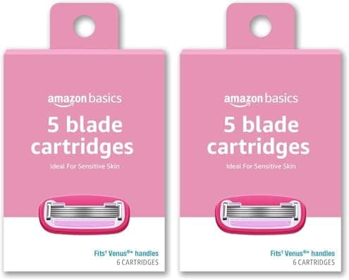 Amazon Basics Women's 5-Blade Razor Refi… — Fits Venus Handles