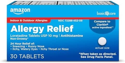 Amazon Basic Care Allergy Relief Loratadine Tablets 10 mg
