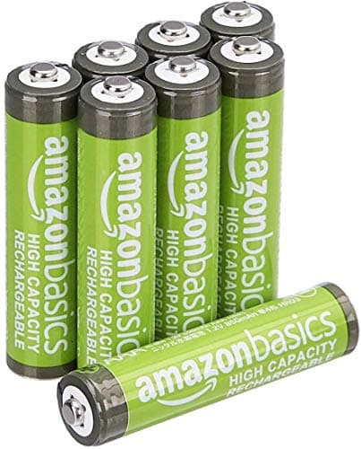 Amazon Basics 8-Pack Rechargeable AAA NiMH Hig… — Ready to Use