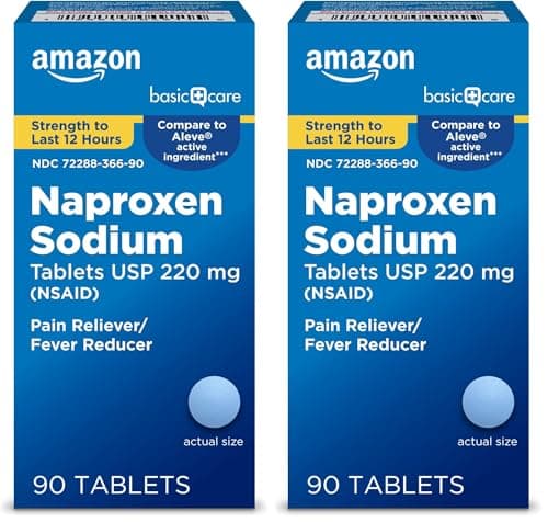Amazon Basic Care Naproxen Sodium Caplets 220 mg