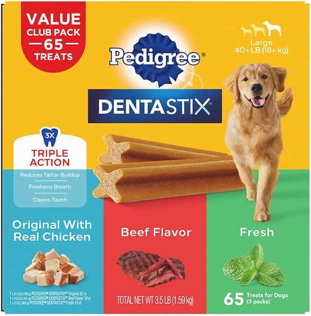 Dentastix 65 Piece Variety Pack, 3.5 Pound