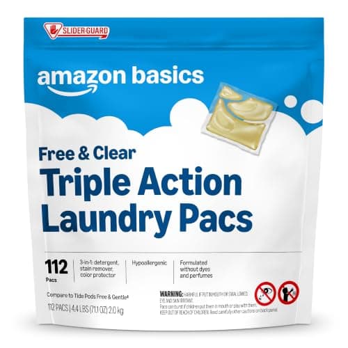 Amazon Basics Laundry Detergent Pacs, Free & Clear