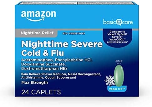 Amazon Basic Care Nighttime Severe Cold and Flu Re…, Vapor Ice