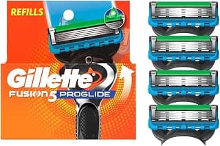 Gillette ProGlide Razor Refills for Men, 4 Razor Blade Refills