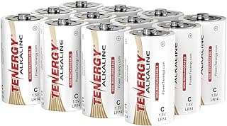 Tenergy 1.5V C Alkaline LR14 Battery